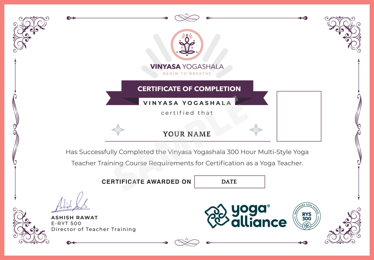 300 Hour Yoga Teacher Training in Rishikesh